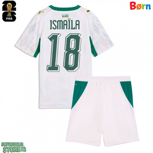 Senegal Ismaila Sarr #18 Replika Babytøj Hjemmebanesæt Børn VM 2026 Kortærmet (+ Korte bukser)